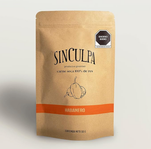 Bolsa de carne seca Sin Culpa sabor habanero