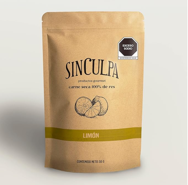 Bolsa de carne seca Sin Culpa sabor limón